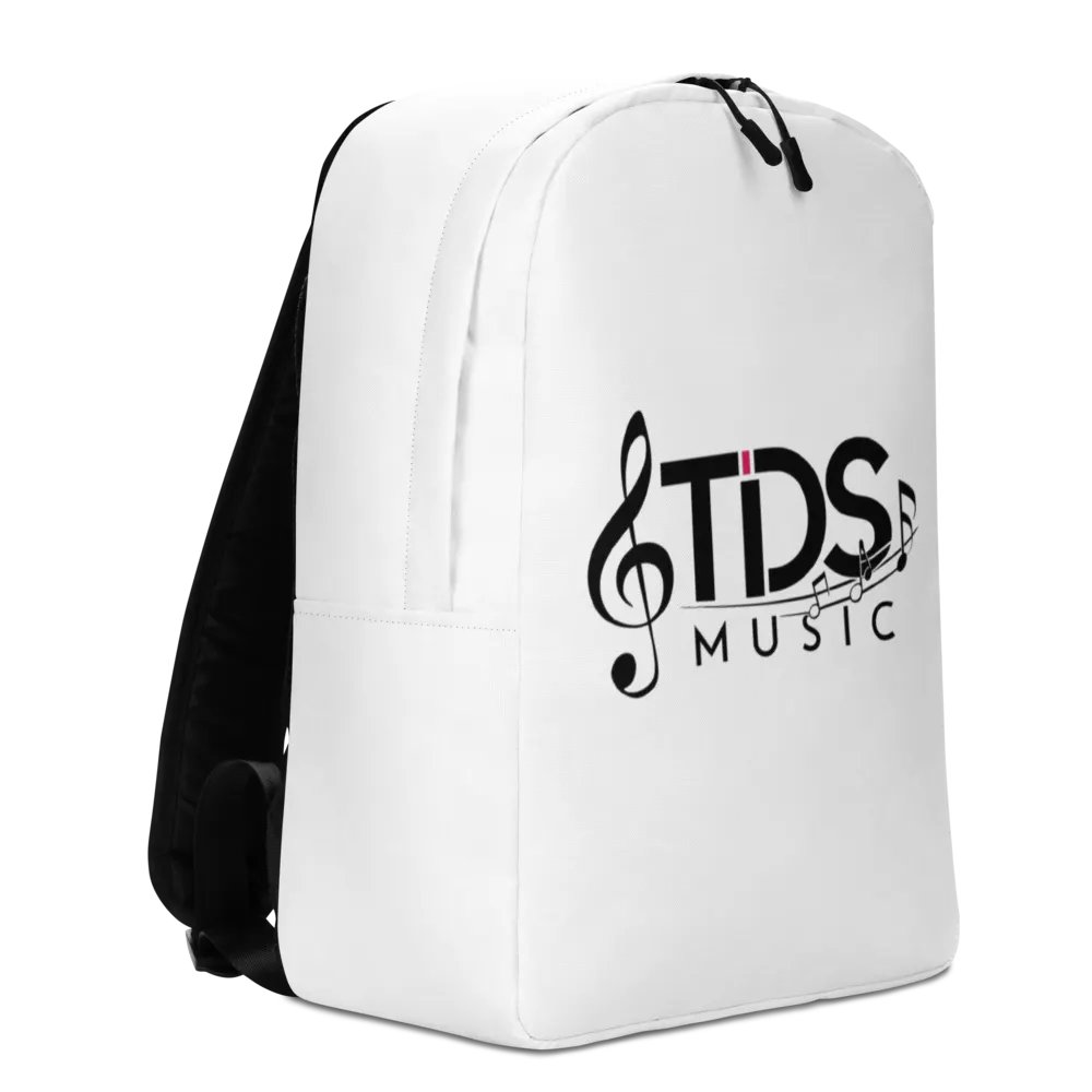 TDS Music Minimalist Backpack - All-Over Print, White, Water-Resistant, Fits 15" Laptop product image (5)