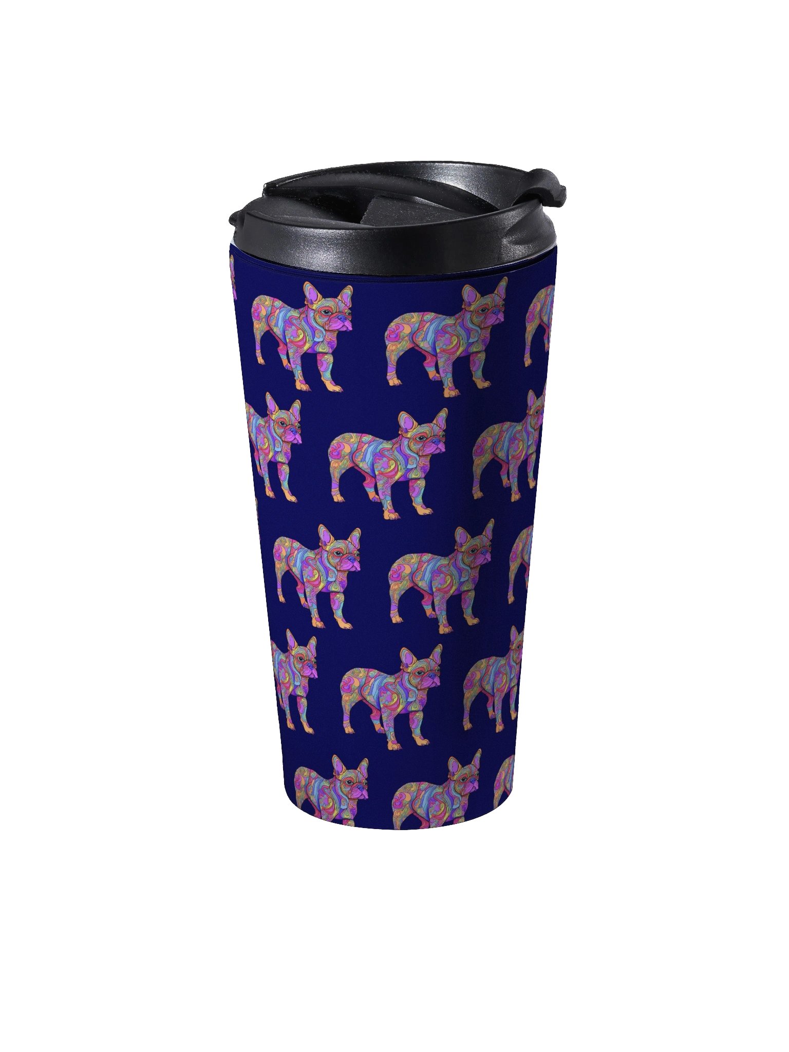 Groovy Frenchie #1 - Stainless Steel Travel Mug product image (3)