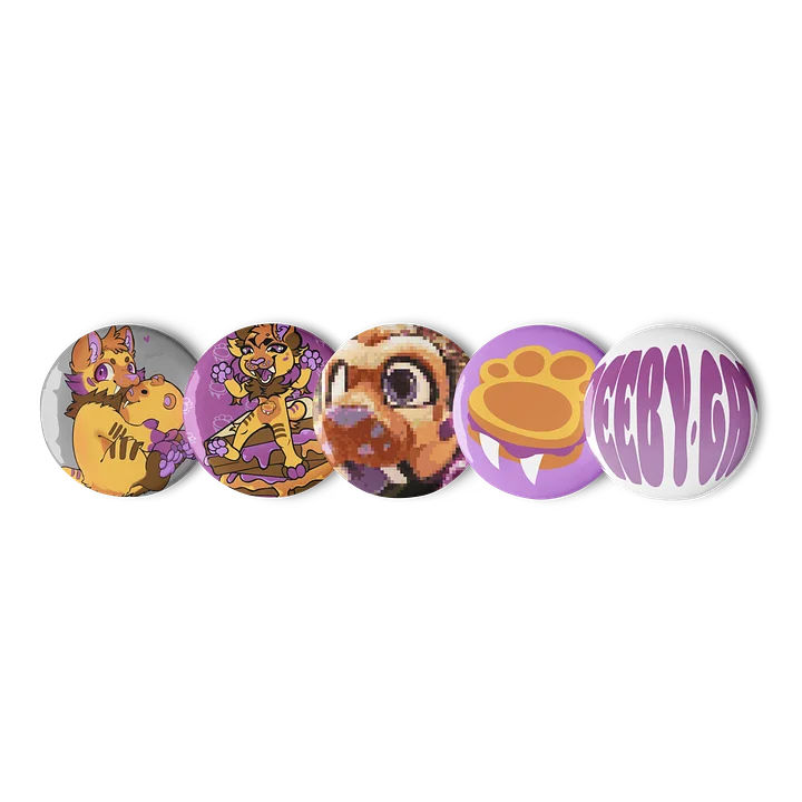 Adorable Peeb Button Pin Set product image (1)