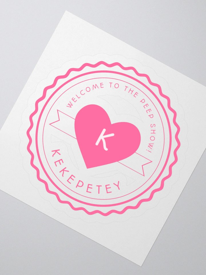 Kekepetey Logo Sticker - Pink product image (5)