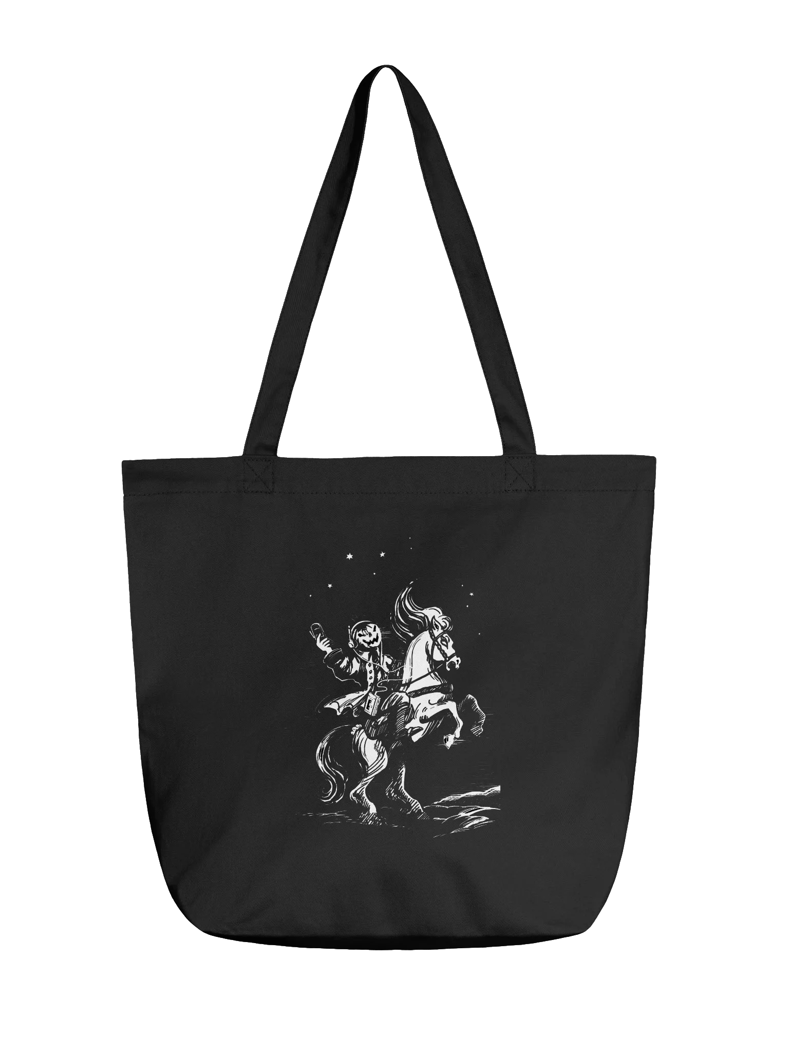 "Sleepy Hollow, 1998" Woodcut Horseman Tote product image (1)