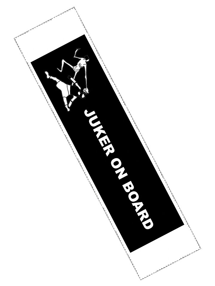 JUKER ON BOARD BUMPER STICKER product image (2)
