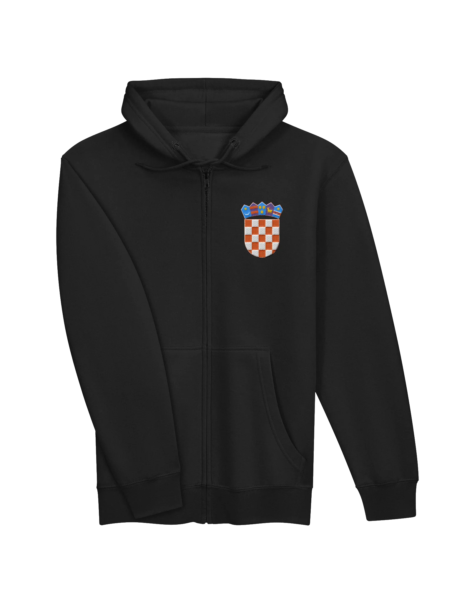 Croatia Coat Of Arms Embroidery Zip Hoodie product image (17)