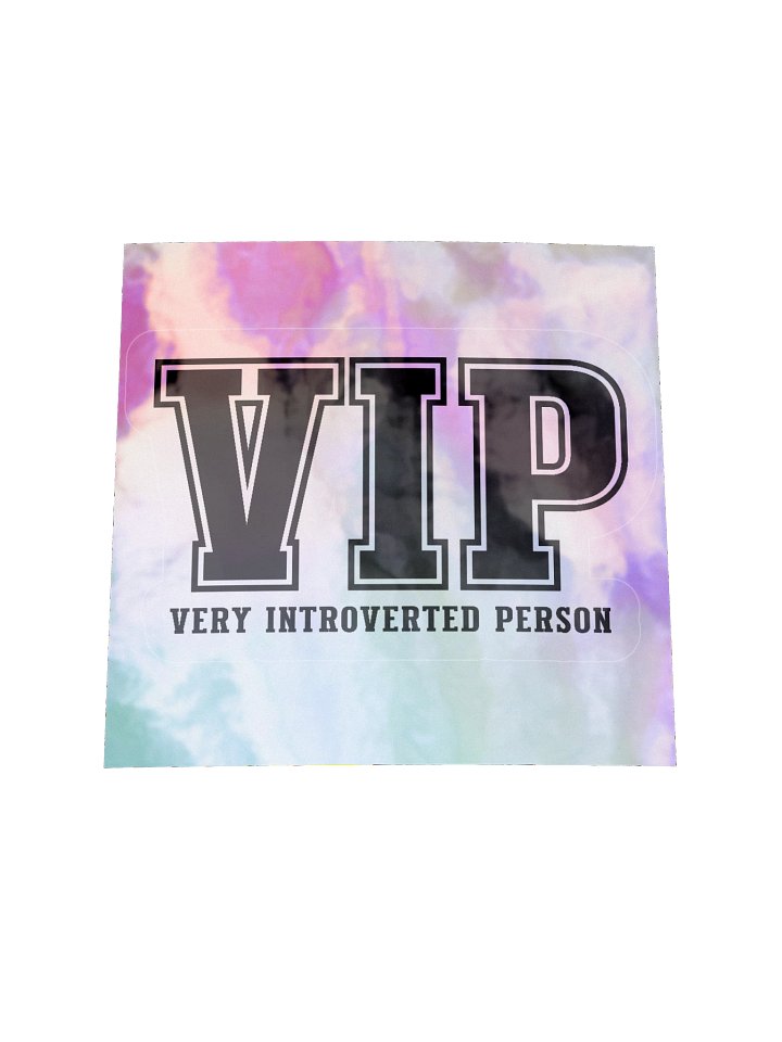 Kiss-Cut Holographic Sticker Sheet - Very Introverted Person VIP product image (1)