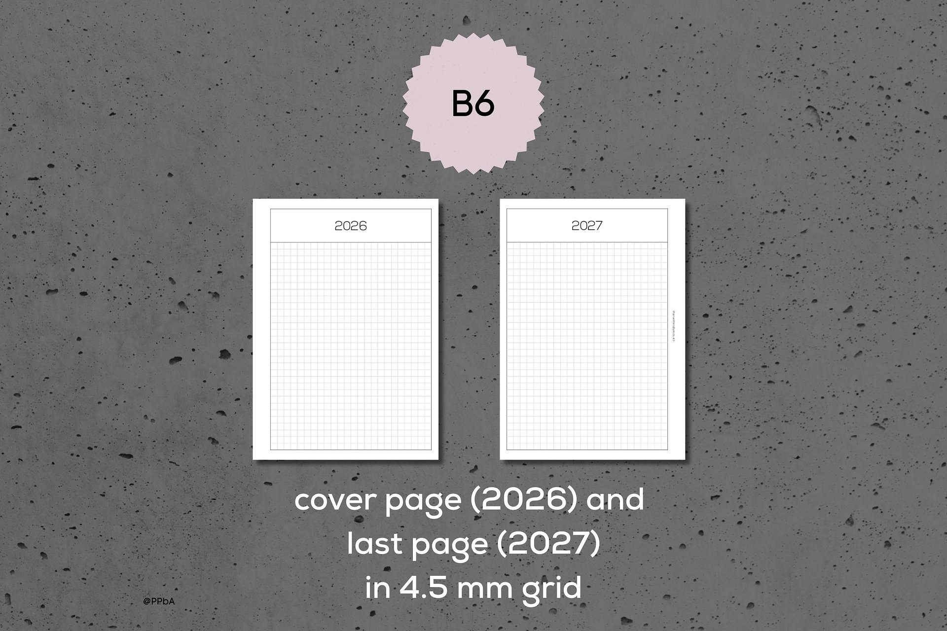monthly pages - B6 - 2026 (4.3) product image (4)