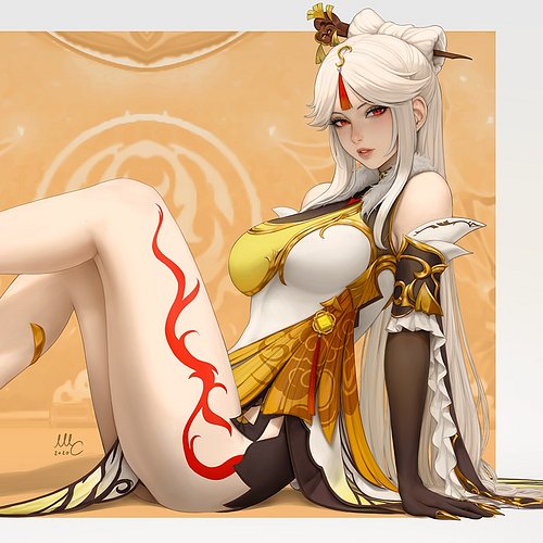 Happy Birthday, Ningguang! 
#GenshinImpact #Ningguang
it's been 6 years since this picture was made.
.
#art #digitalart #anim...