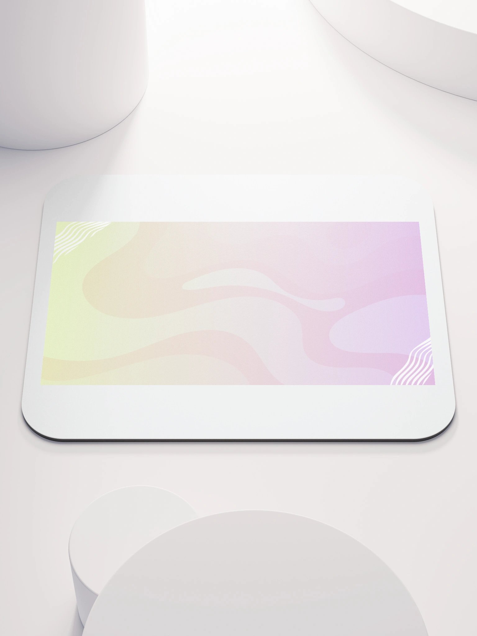 Pastel Waves Mouse Pad product image (1)