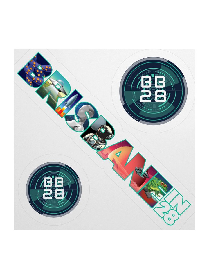 BrisbaneIn28 - Bid Sticker Set (Seattle) product image (1)
