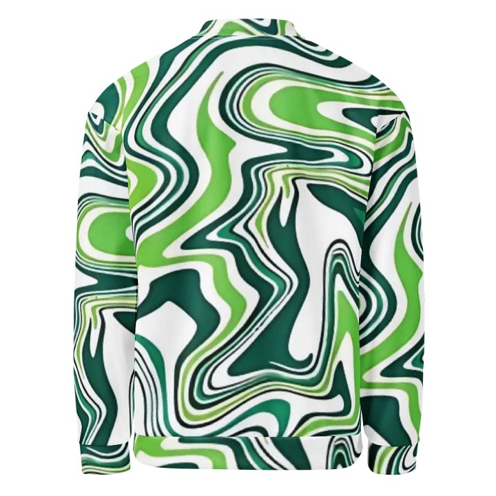 Marbled Green All-Over Bomber Jacket product image (2)