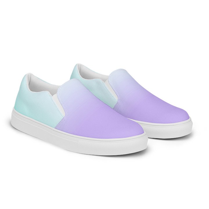 Pastel Gradient Slip-On Canvas Shoes product image (2)
