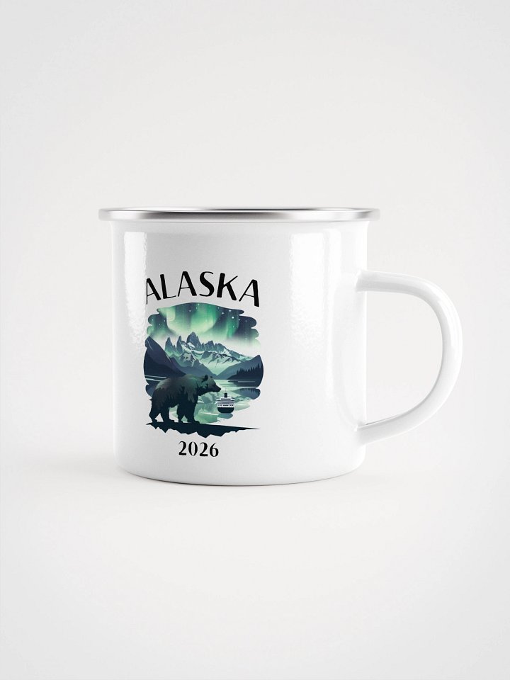 Alaska Wildlife 2024 Enamel Camping Mug product image (2)