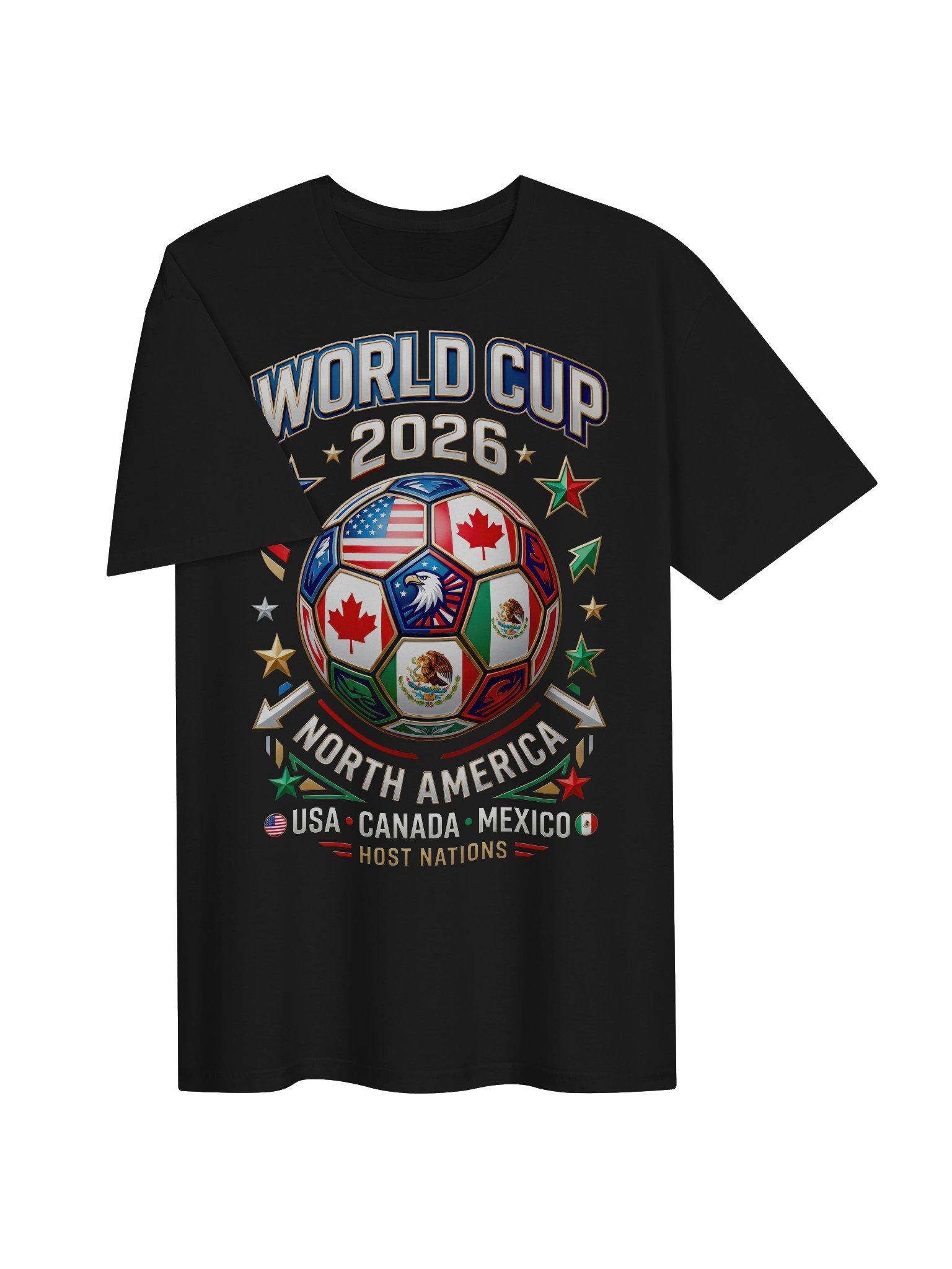 World Cup 2026 Host Nations Graphic Tee product image (4)