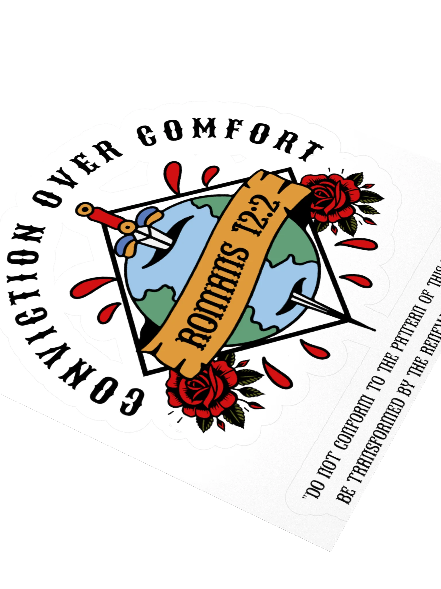 Conviction Over Comfort Sticker product image (9)