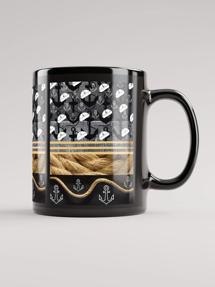 JoBeth Nautical ⚓ Black Glossy Mug product image (2)