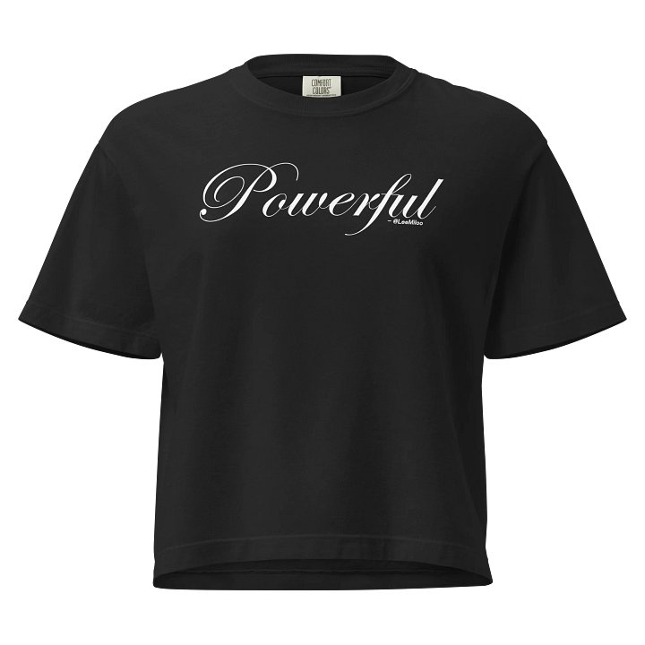 Powerfully Boxy Cursive Tee product image (1)