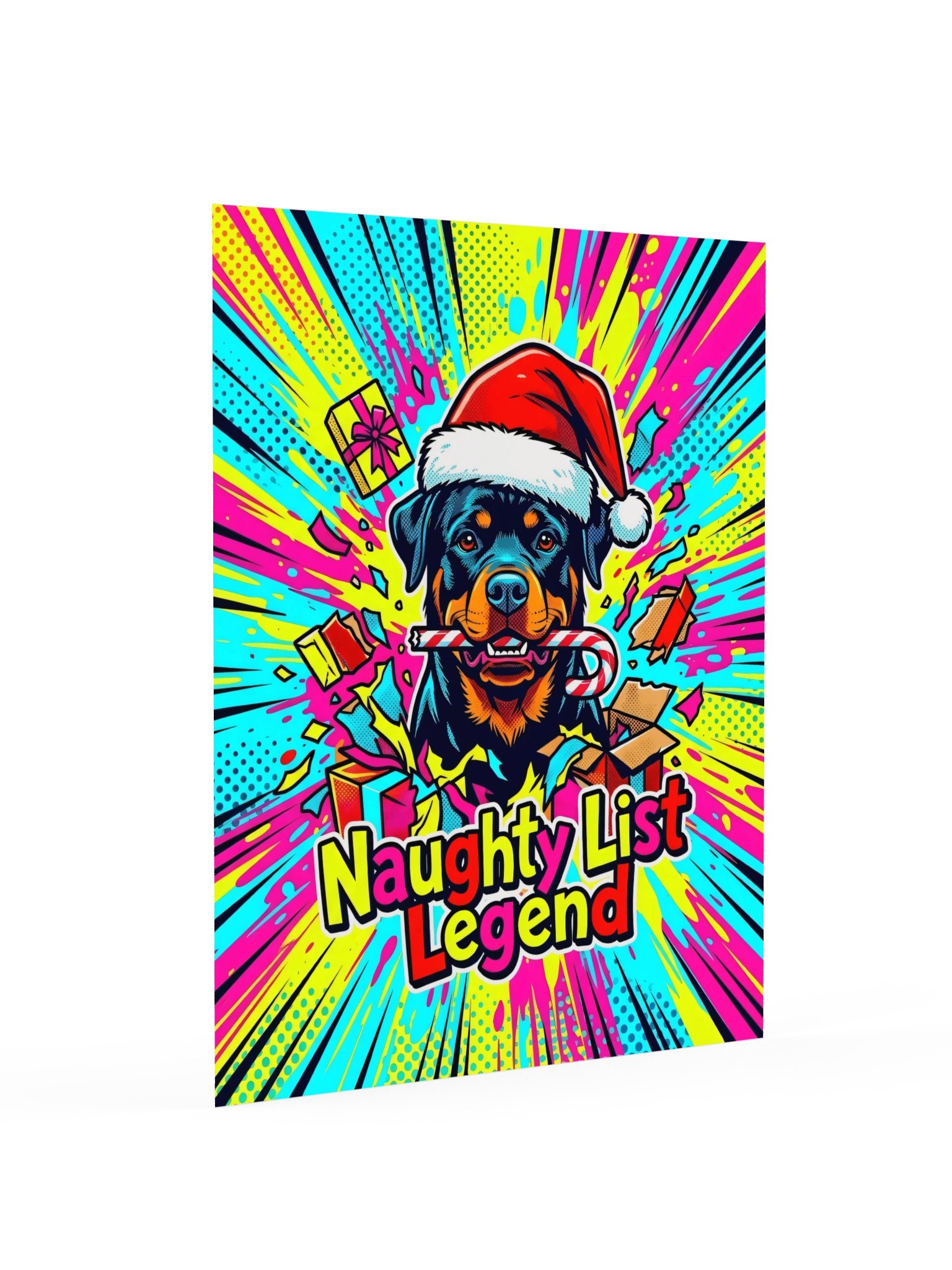 Naughty List Rottweiler Poster product image (16)