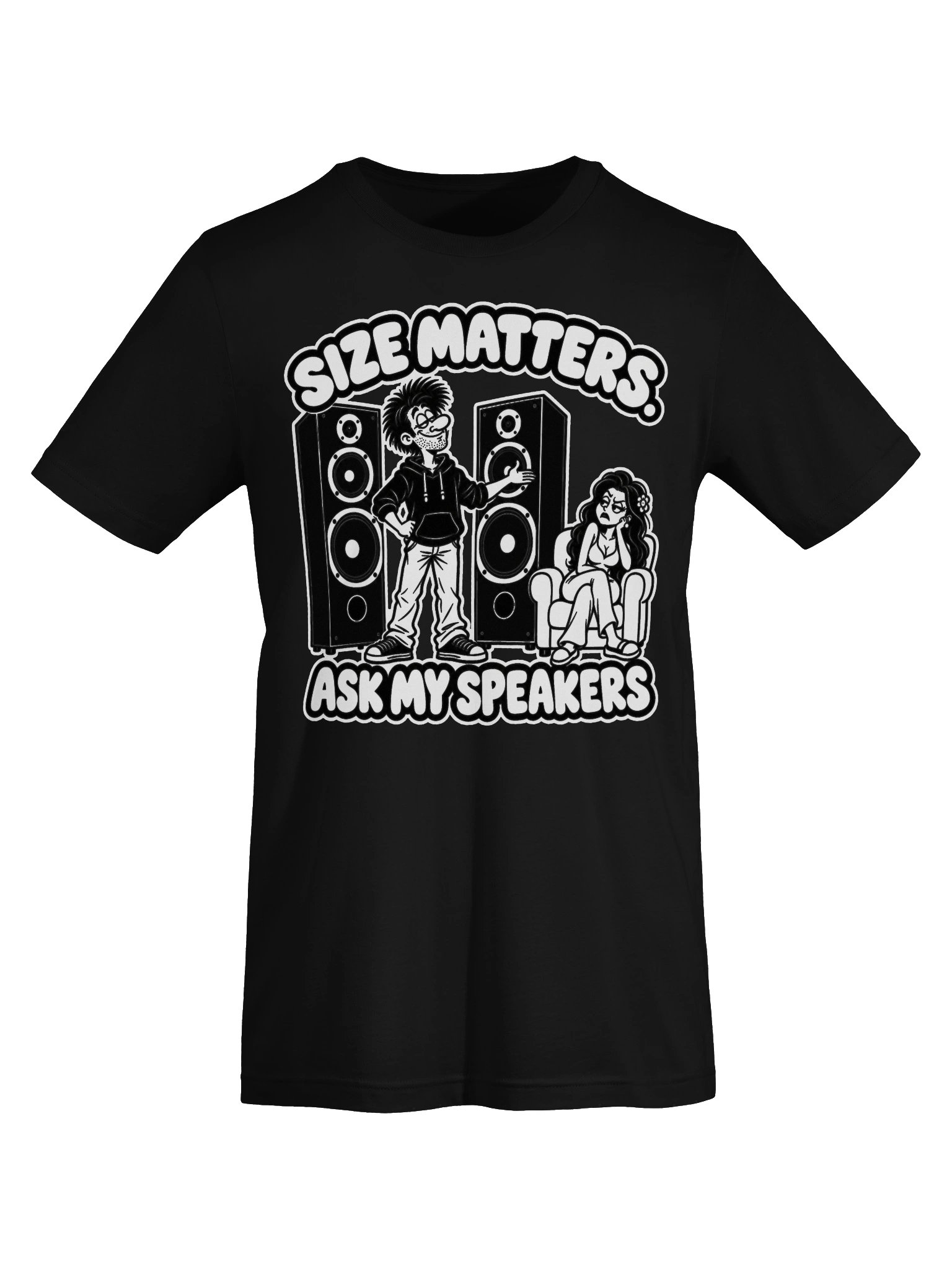 Size Matters, Ask My Speakers - Unisex T-shirt product image (5)