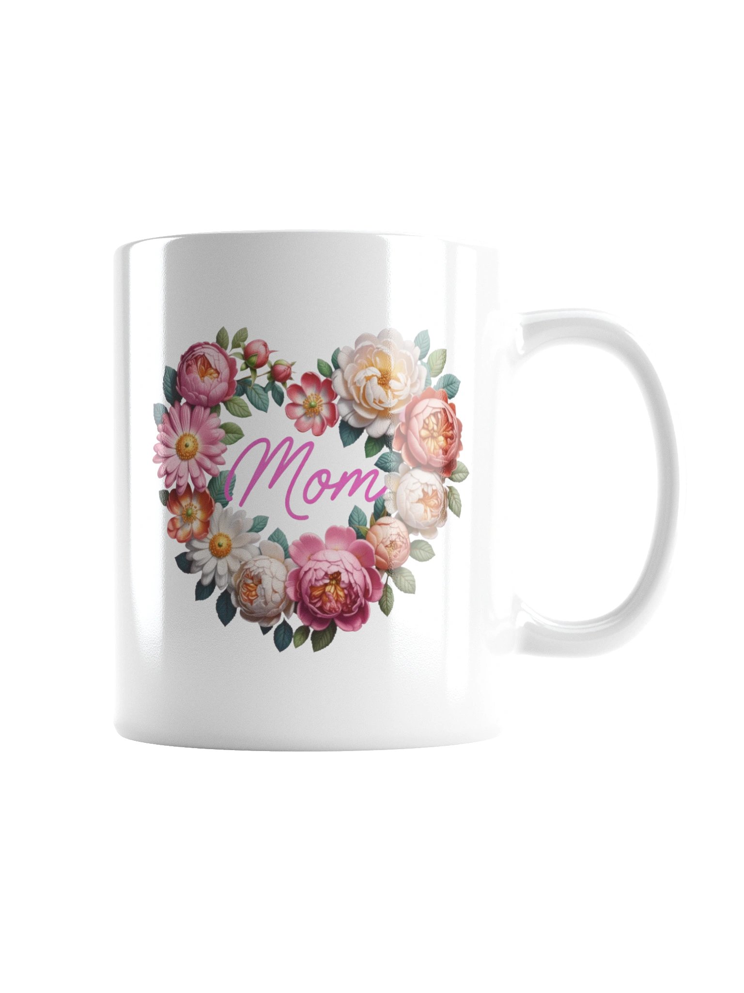 Floral Mom Heart Mother’s Day Coffee Mug product image (9)