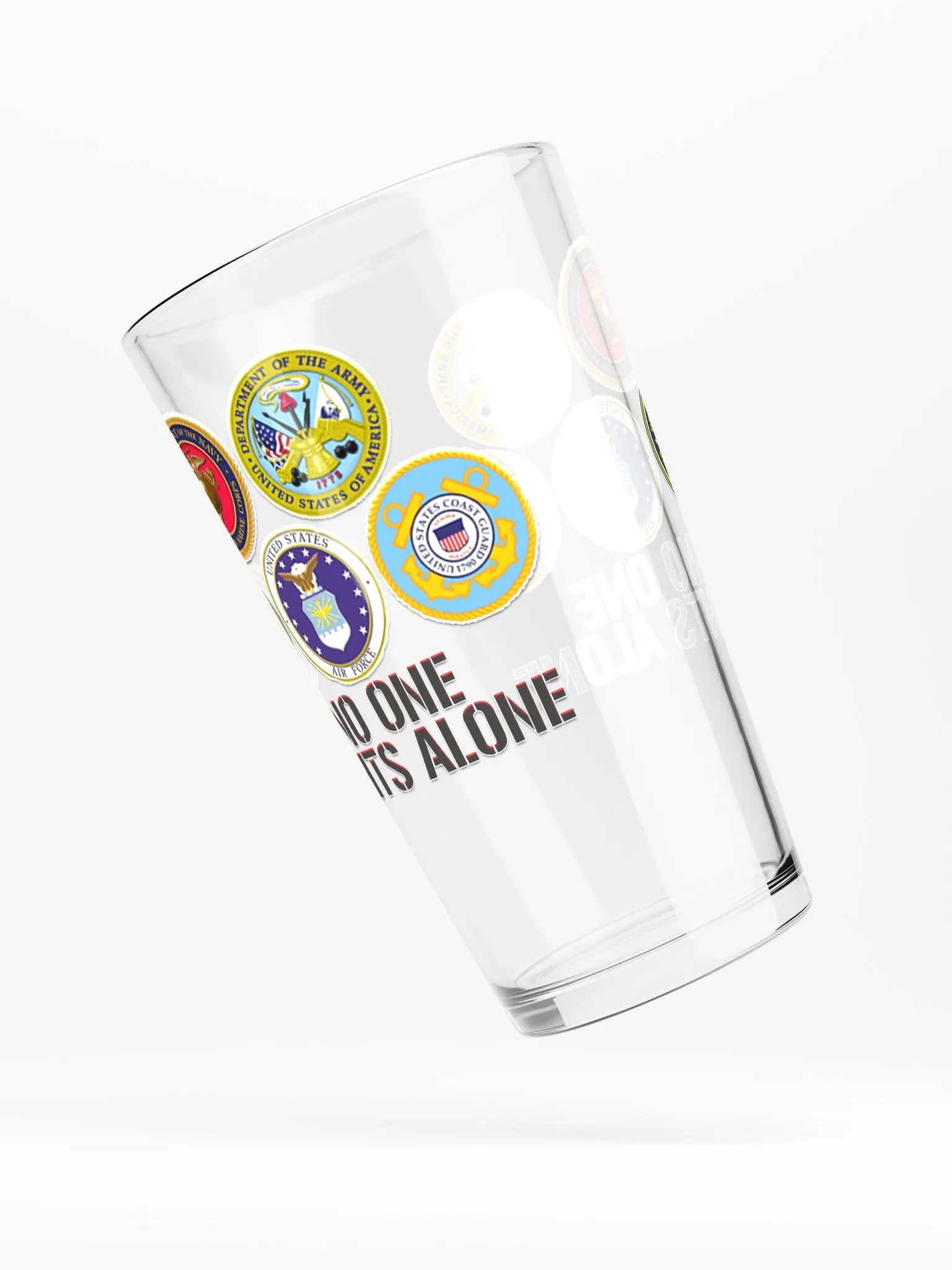 No One Fights Alone - Pint Glass product image (4)
