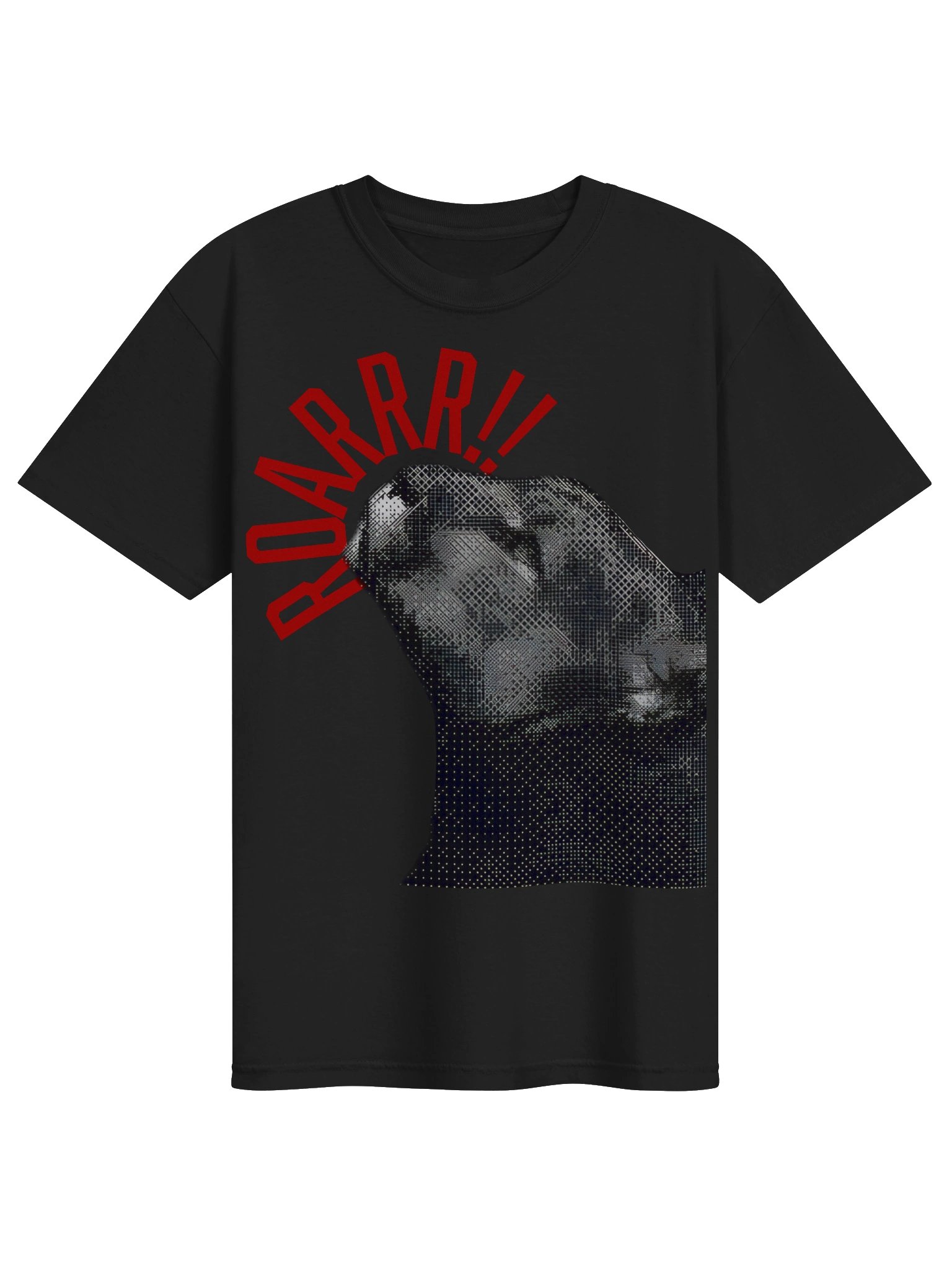 lioness roarr black t shirt product image (1)