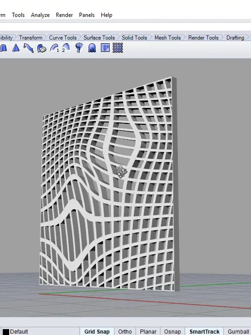 Grid Distortion Design Grasshopper Rhino Files Download product image (1)