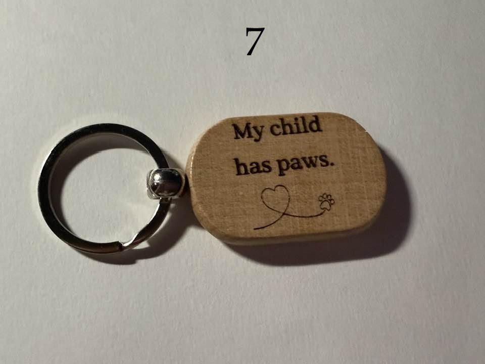 Pet Lover Vibes Wooden Keychains | Cat, Dog & Animal Designs | Gifts for Pet Parents (2) product image (7)