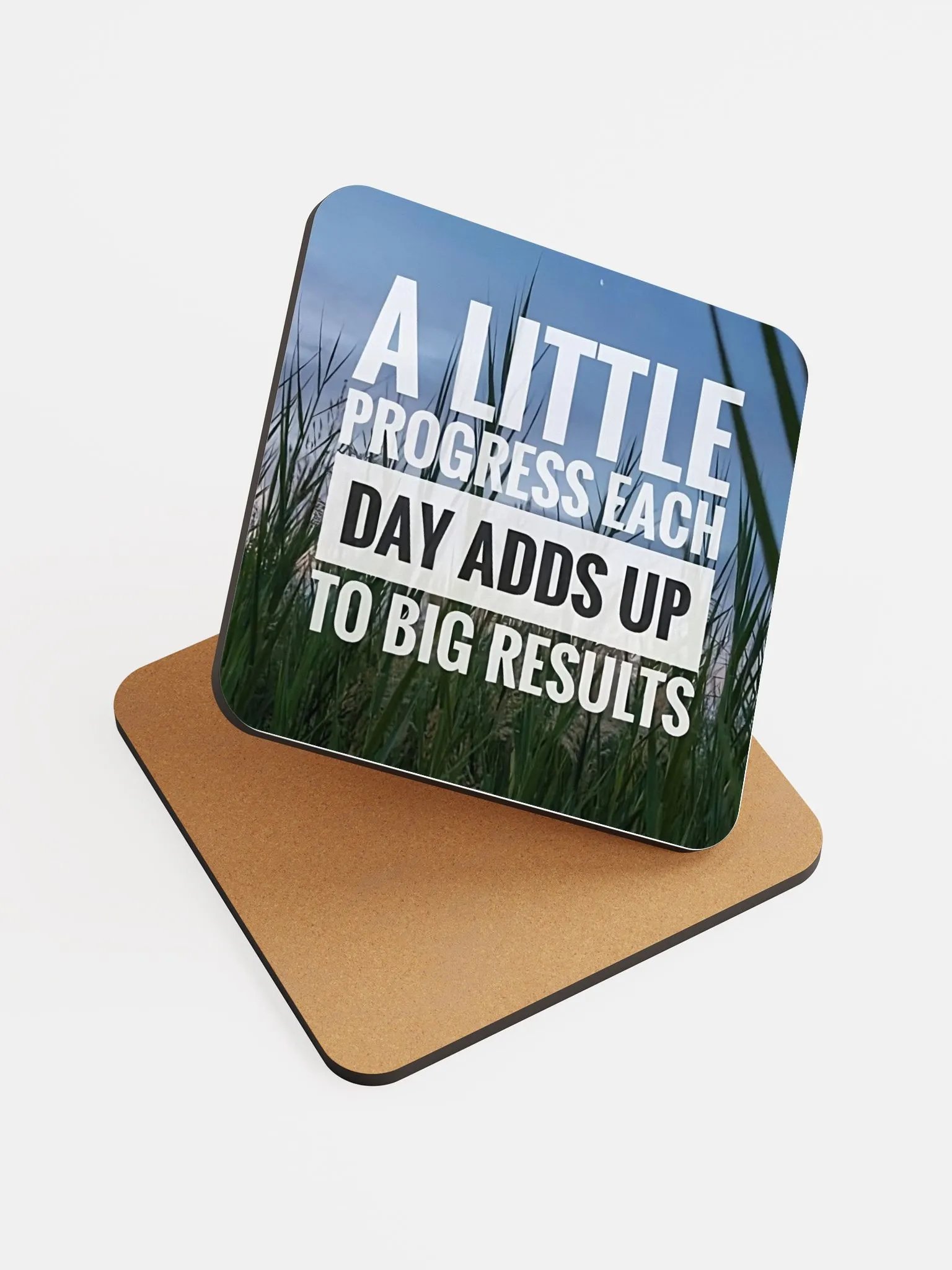 A Little Progress Each Day Adds Up To Big Results Coaster product image (6)