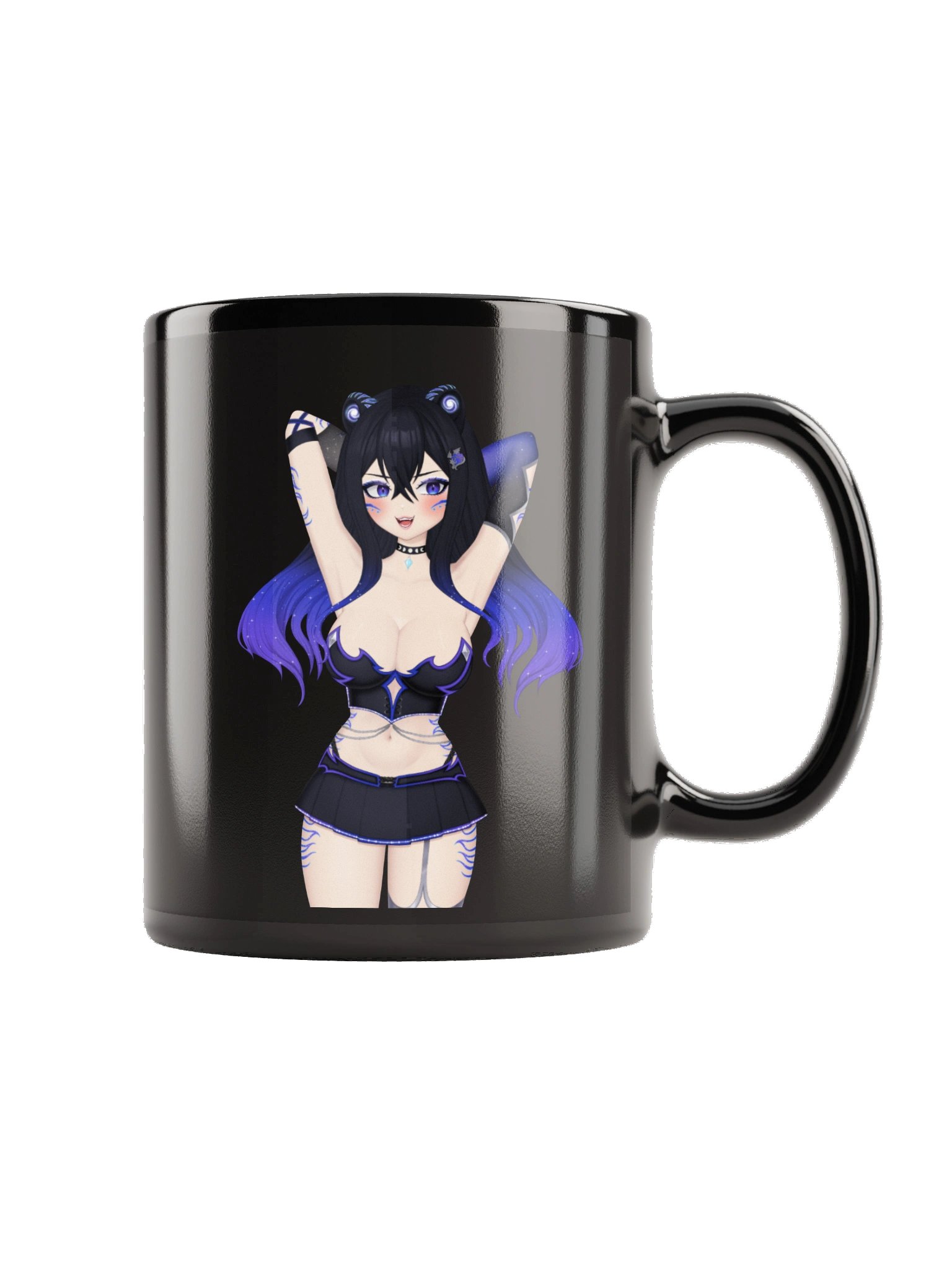 Arms Up - Hot and Cold | Black Glossy Mug product image (3)