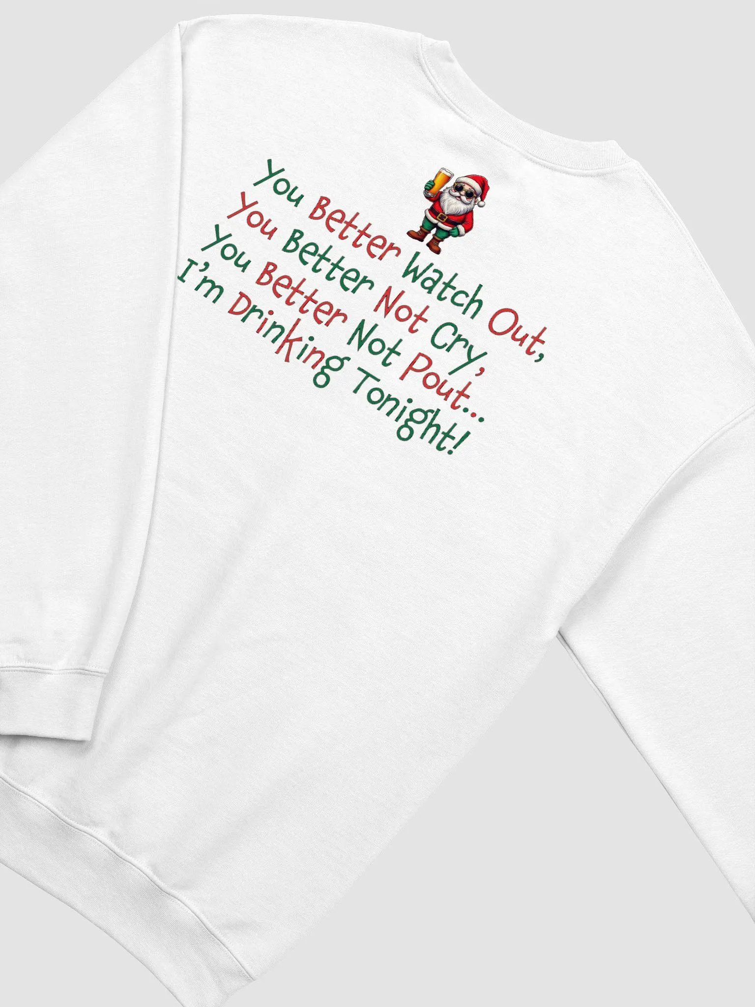 "Santa, I'm Drinking Tonight" Crewneck product image (4)