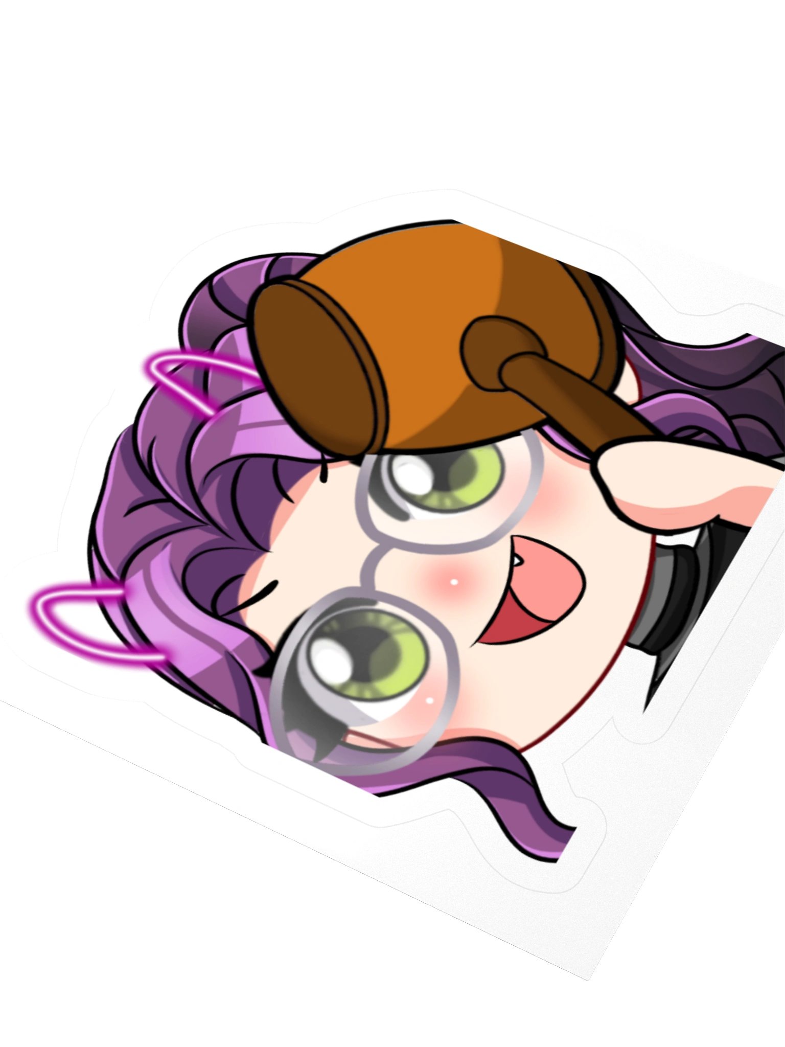😈 Moni Ban Hammer Sticker 🔨💜 product image (6)