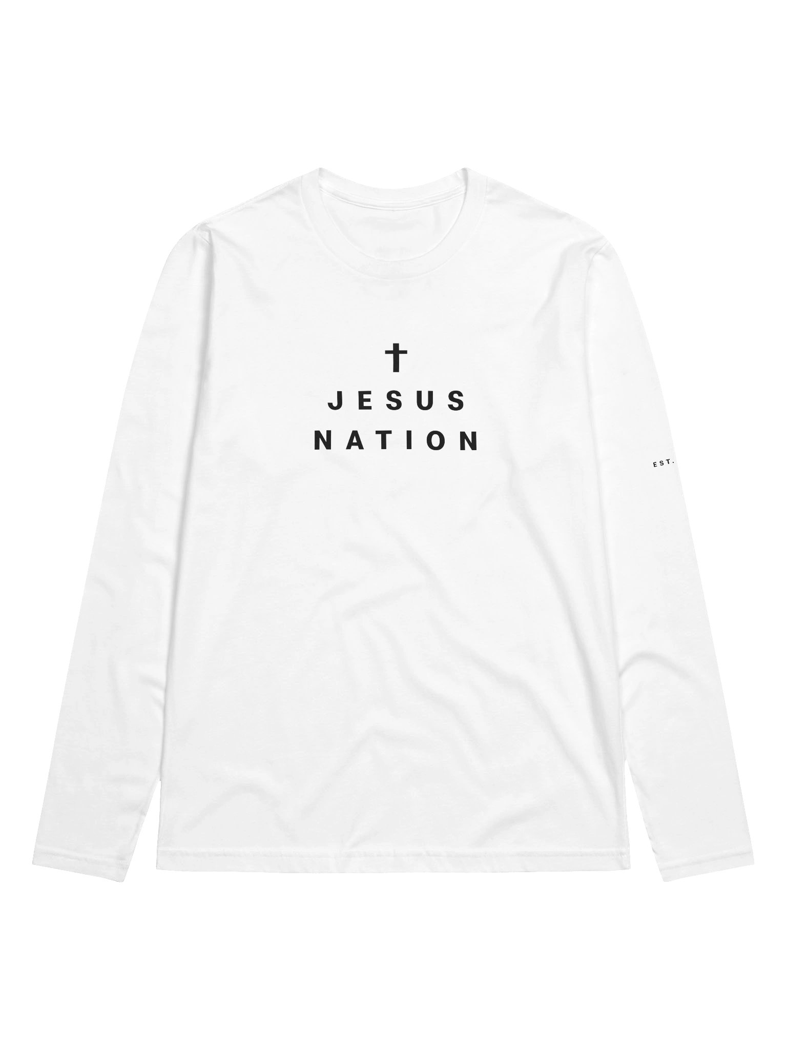 Jesus Nation Essential Long Sleeve (White) product image (1)