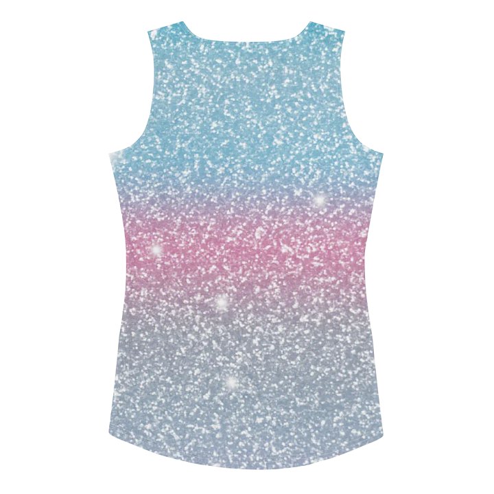 Glitter Unicorn Texture Design Tank Top (4) product image (2)