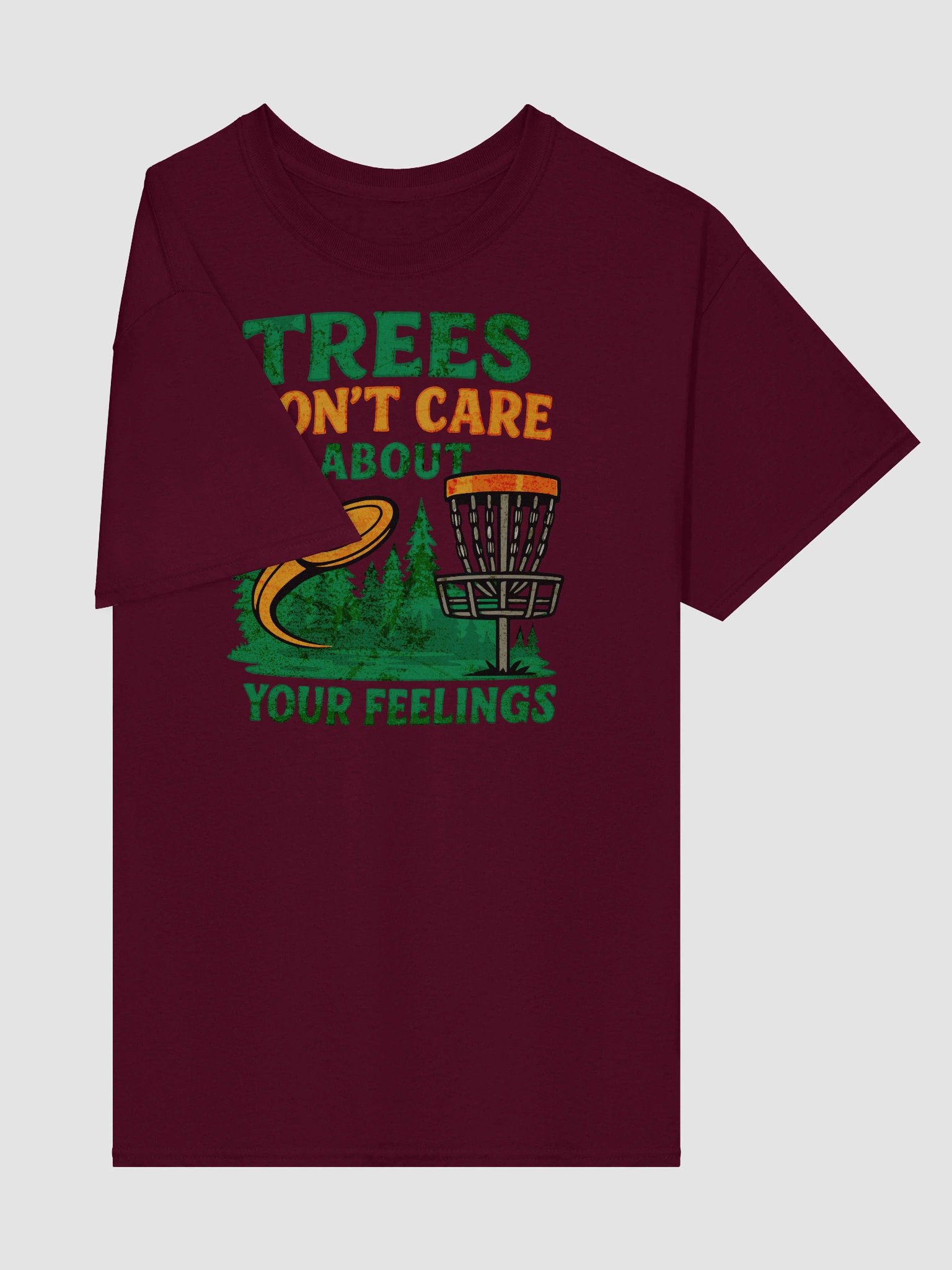 Trees Don’t Care Tee – Disc Golf Truth Bomb product image (4)