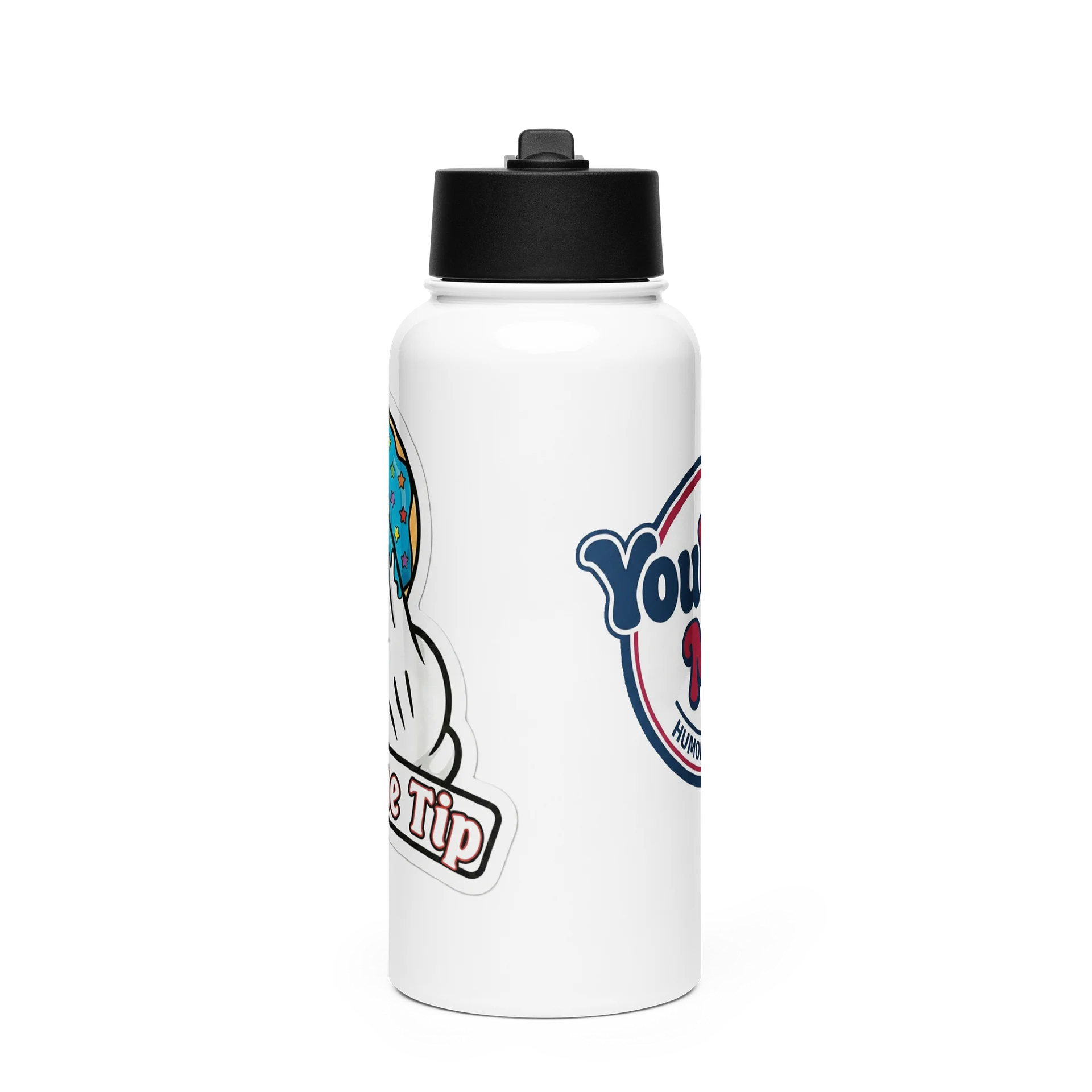Just The Tip - Stainless Steel Water Bottle with Straw - 32oz product image (1)