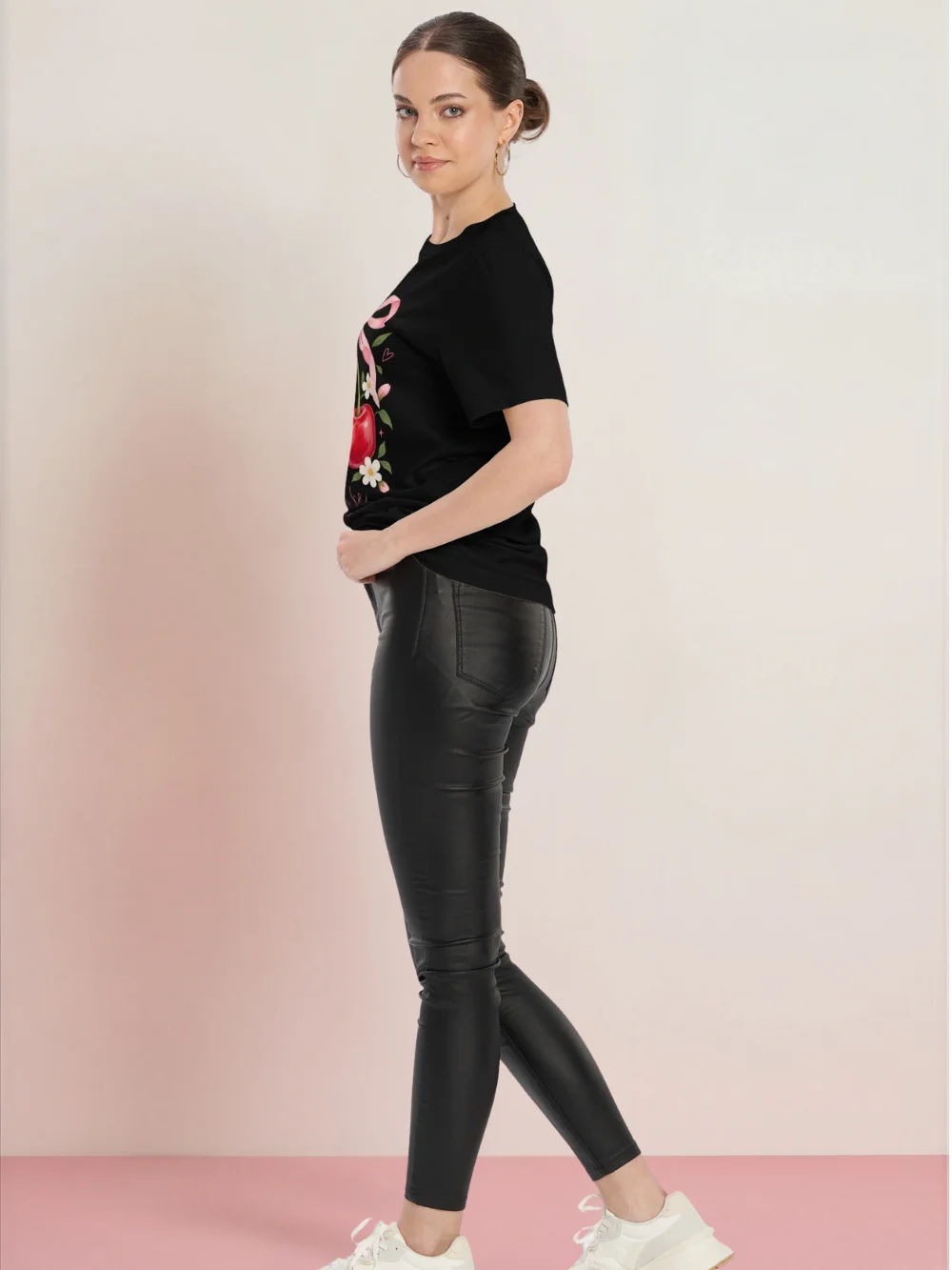 Sweet As Can Be Cherry Tee | Floral Bow Graphic T-Shirt product image (4)