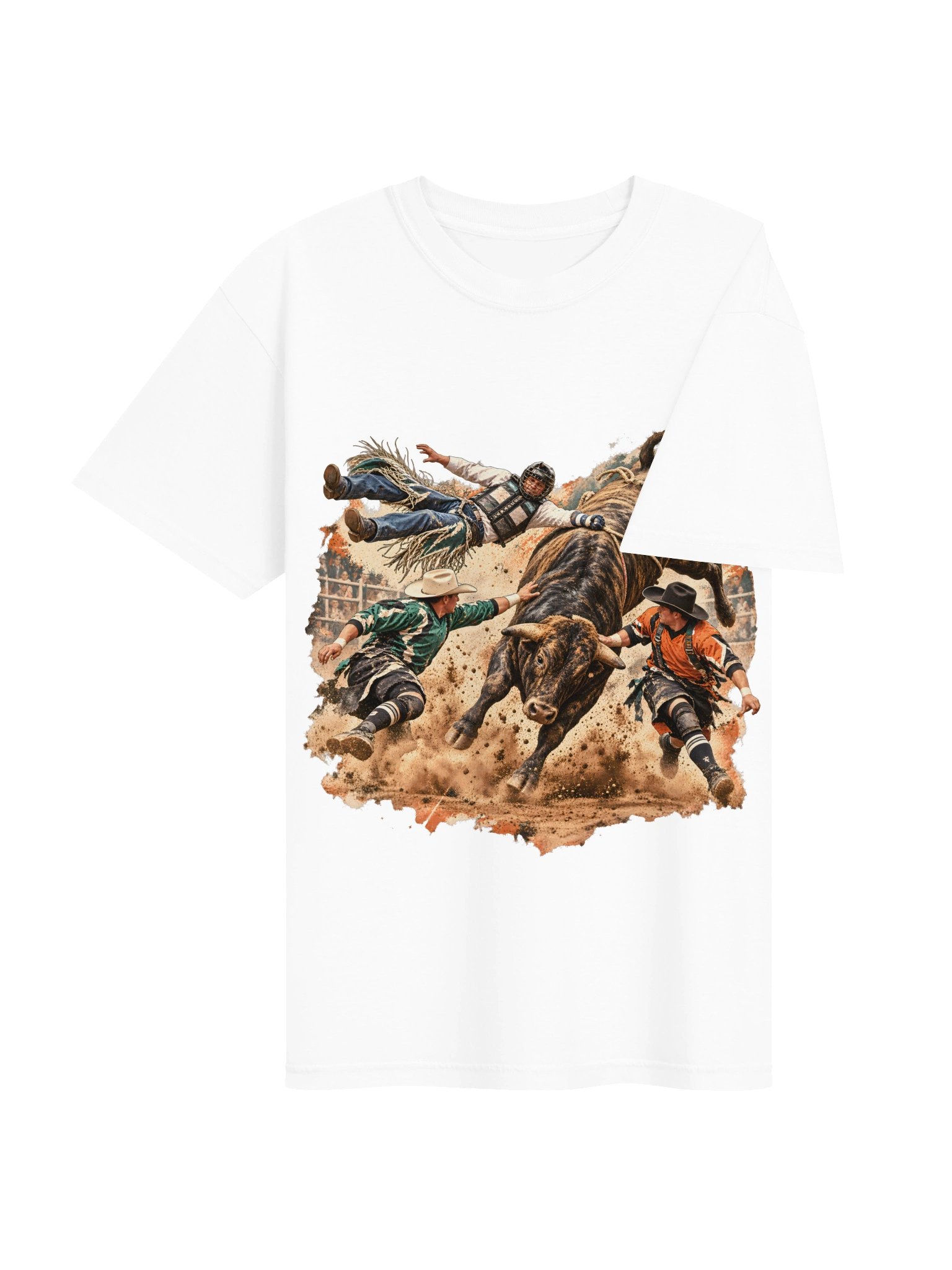Bull Riding Wreck Shirt — Hung Up Rodeo Tee | Broken Roughstock™ product image (5)