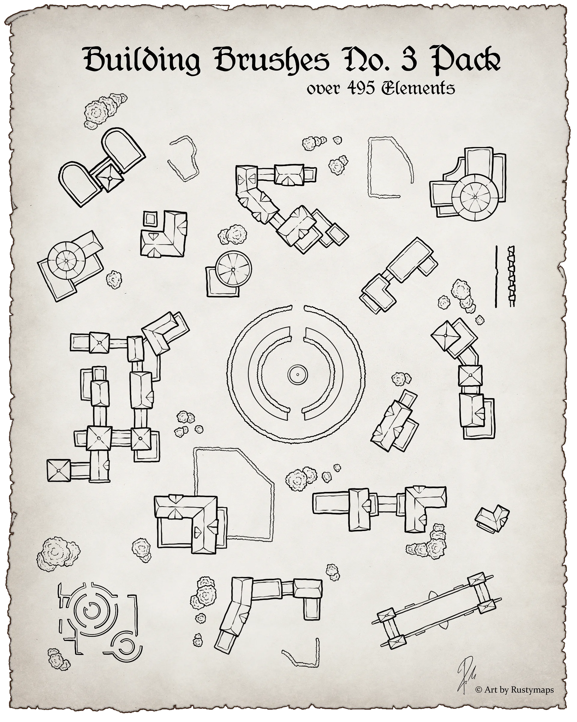 Map maker - Brush final bundle Pack product image (4)