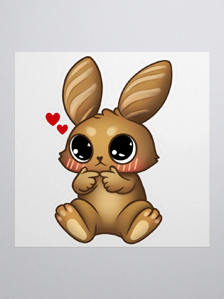 Shy Brebunny Sticker product image (1)