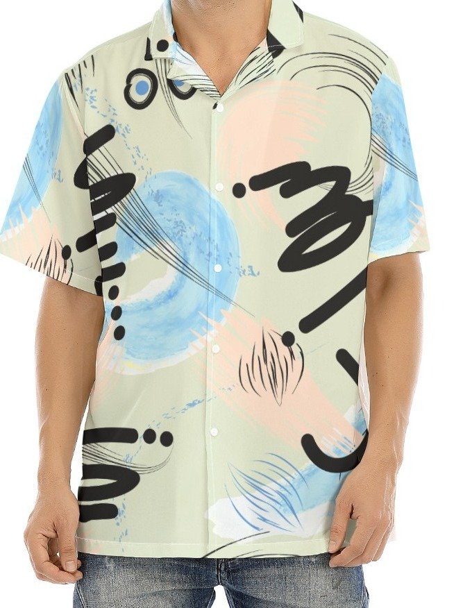Abstract Brushstroke Cuban Shirt product image (1)