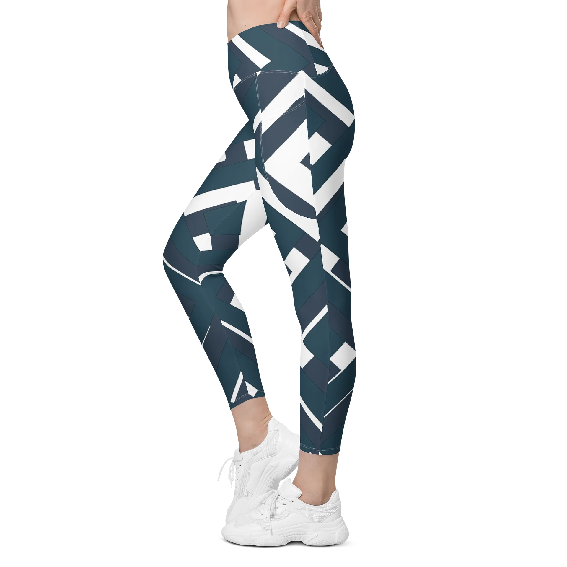 'PHILIUS' Symmetric Diamond All-Over Leggings product image (4)