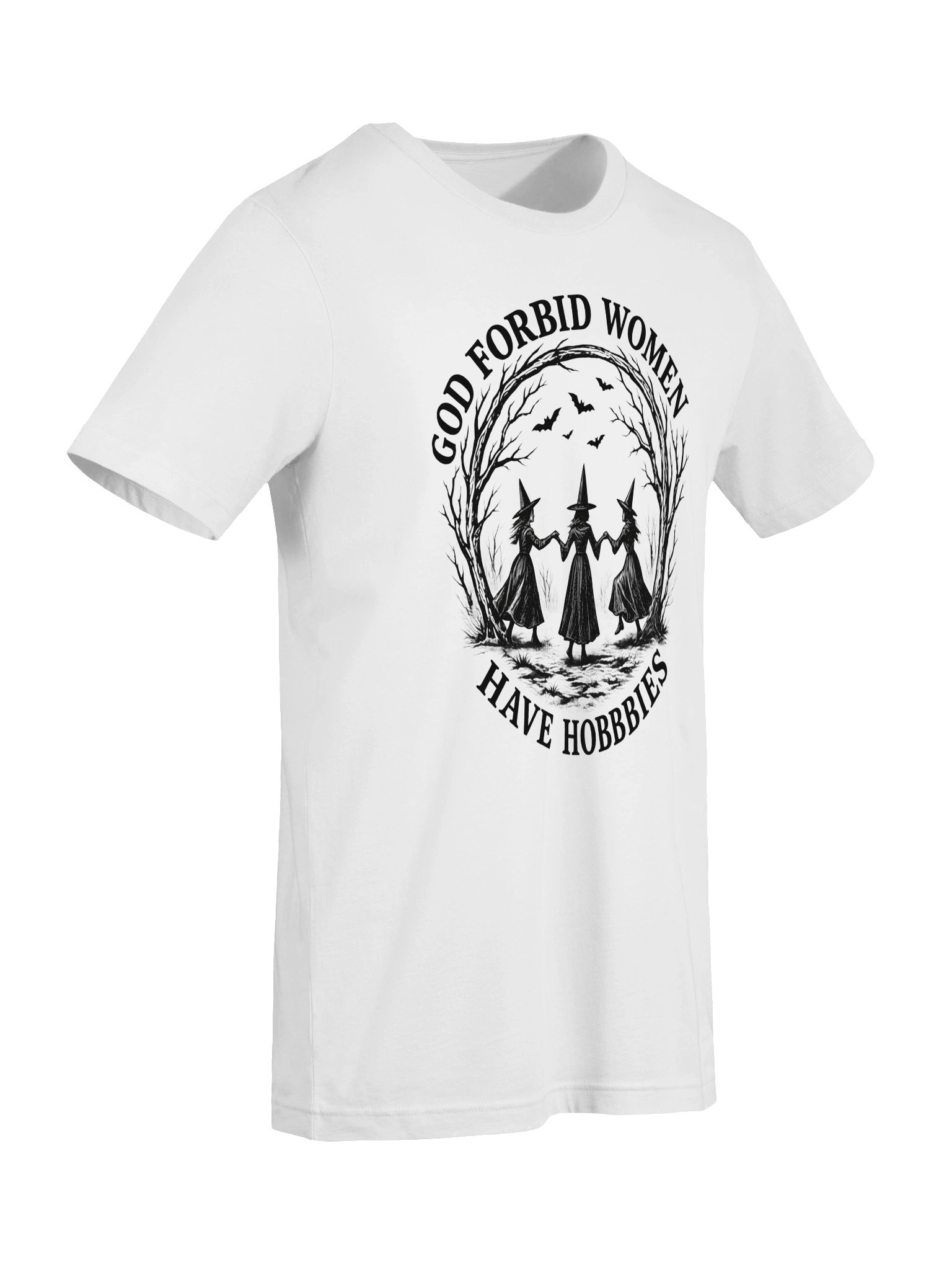 God Forbid Women Have Hobbies – Witchy Halloween Tee product image (5)