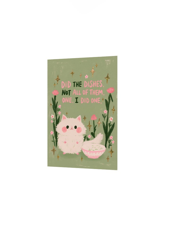 Did One Dish Cat Poster product image (13)