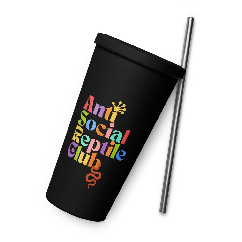 Colorful Insulated Tumbler: Anti Social Reptile Club Edition product image (6)