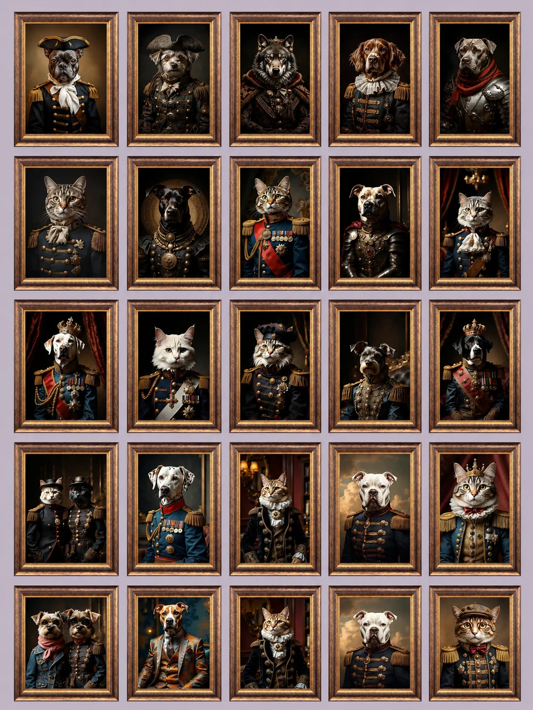 Royal Pet Portrait Wall Art Bundle, 1150+ product image (6)