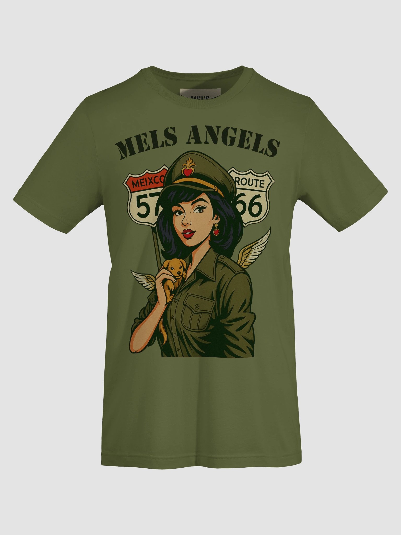 🪽 Mel’s Angels “Route 57–66” Vintage Tee product image (7)