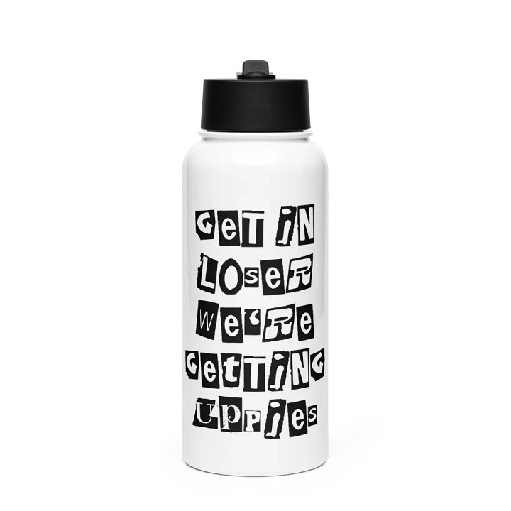 Get In Loser || Stainless Steel Water Bottle with a Straw Lid product image (1)