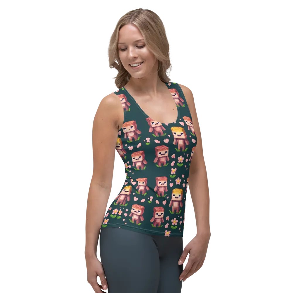 Pixelated Love Women's Tank Top product image (4)