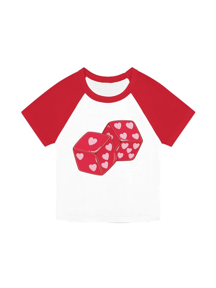 Heartfelt Dice Raglan Baby Tee product image (2)