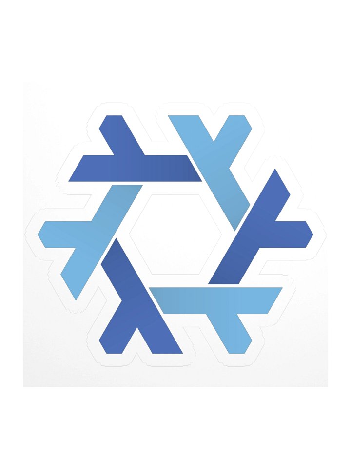 NixOS Logo Kiss Cut Sticker product image (1)