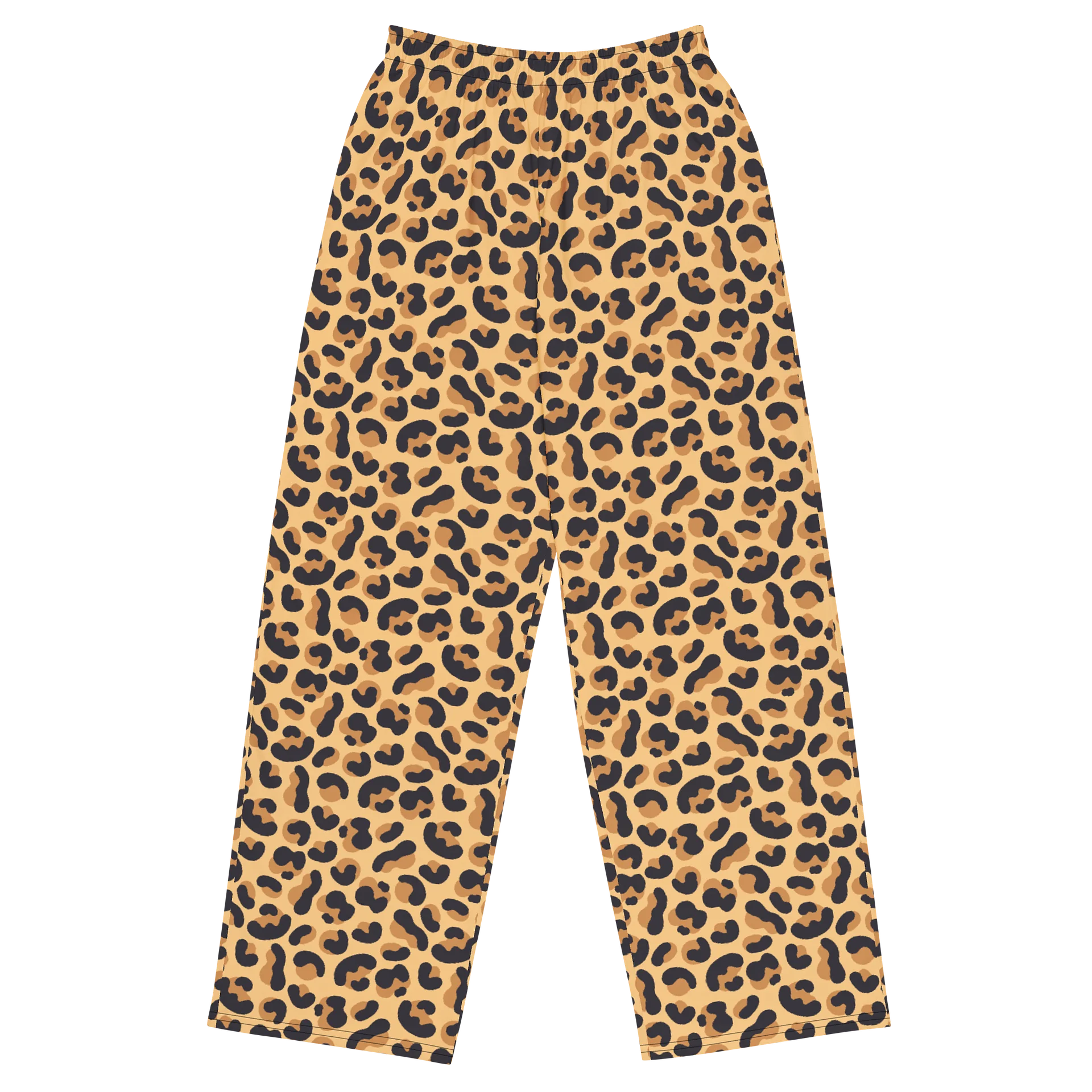 Comfortable Wide-Leg Pants with Bold Leopard Print product image (1)